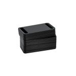 StayMax Aluminum Engraving Blanks Tags Stamping Blanks Tags Blank Dog Tag Pet ID Tag 25 Pieces (Black)