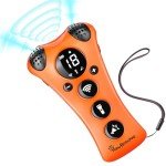 PawBehave Adjustable Ultrasonic Dog Trainer – World's First Variable Frequency Pet Behavior Corrector with 10 Level Ultra Sound, 18 Dog Whistles, Anti-Bark Flashlight, Humane Dog Deterrent (Orange)