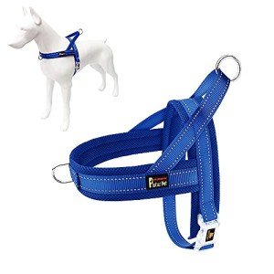 Plutus Pet No Pull Dog Harness with Breathable Mesh Padded, Adjustable Reflective Escape Proof Dog Harness, Quick Fit Dog Vest Harness for Small Medium Large Dogs(S, Navy Blue)