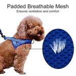 Plutus Pet No Pull Dog Harness with Breathable Mesh Padded, Adjustable Reflective Escape Proof Dog Harness, Quick Fit Dog Vest Harness for Small Medium Large Dogs(S, Navy Blue)