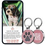 MYLUCKYTAG ID Tags Dog Tags - Pet Online Profile - Scan Receive Instant Location Alert Email