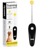 Dog Training Clicker with Target Stick – Portable & Retractable Trainer with Comfortable Handle and Bright Target Ball – Dog Agility Training Aids, Essential Tools & Equipment for Puppies, Cats & Pets