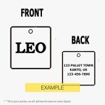 316 Surgical Grade Stainless Steel Personalized Dog & Cat ID Tags - Made with Three Thousand Love for Our Fur-Baby - Original Funny Shapes Bat, Engraved Name or Text for Pet Collar Accessories