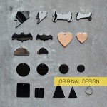 316 Surgical Grade Stainless Steel Personalized Dog & Cat ID Tags - Made with Three Thousand Love for Our Fur-Baby - Original Funny Shapes Bat, Engraved Name or Text for Pet Collar Accessories