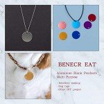 Framendino, 10 Pack Pet ID Tag Colorful Round Double Sided Anodized Aluminum Stamping Blanks Discs Dog Cat Name Phone Number Charm