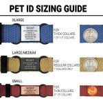 Personalized Dog Tags by ROAD iD | Silent & Durable | Jingle-Free Slide-On Design | Stainless Steel Name Tag Fits Any Collar | Multiple Colors & Sizes for Your Pet's Unique Style
