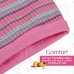 Elevate Your Pet's Comfort and Fashion: Premium 100% Cotton Rib Dog Shirt Vest for Small Breeds Like Chihuahuas, Yorkies, and Puppies .Year-Round Style with Tank-Style Puppy Attire Pink X-Small