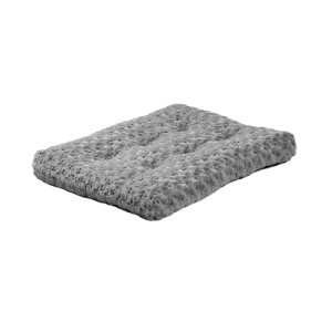 MidWest Homes for Pets Plush Pet Bed; Ombré Swirl & Cat Bed; Gray 17L x 11W x 1.5H - Inches for Toy Dog Breeds, 40618-SGB, 18-Inch