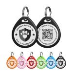 ilFindYou Dog Tags Personalized, QR Code Pet ID Tags for Dog Collar, Online Profile, Scan Location Alerts, Black