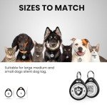 ilFindYou Dog Tags Personalized, QR Code Pet ID Tags for Dog Collar, Online Profile, Scan Location Alerts, Black