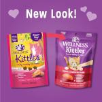 Wellness Kittles Crunchy Natural Grain Free Cat Treats, Salmon & Cranberries Recipe, All Life Stages, 6-Ounce Bag