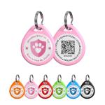 ilFindYou Cat Tags Personalized Small, QR Code Cat Name Tag for Cat Kitten Collar, Cat Tracker Scan Location Alerts, Pink S