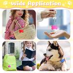 Roowest 100 Pcs Blank Dog Pet Tags for Engraving 38mm Aluminum Bone Shape Name Tag Colorful Double Sided Dog Cat Phone Number Pendants