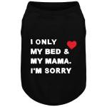 Stylish Cotton Dog Shirt with Print, Soft & Breathable, All-Season Comfort, Fits Most Breeds - Perfect Pet Apparel for Small, Medium, Large Dogs.Black&xs