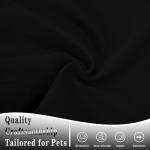 Stylish Cotton Dog Shirt with Print, Soft & Breathable, All-Season Comfort, Fits Most Breeds - Perfect Pet Apparel for Small, Medium, Large Dogs.Black&xs
