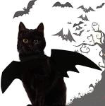 ISMARTEN Bat Wings Costume, Small, Black Felt, for Dogs & Cats, Halloween Pet Apparel
