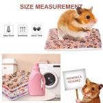4 Pack Ultra Soft Dog Cat Bed Mat with Cute Prints Reversible Fleece Dog Crate Kennel Pad Cozy Washable Thickened Hamster Guinea Pig Pet Bed Mat for Small Animals(13 x 10 Inches,Vivid Color)