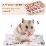 4 Pack Ultra Soft Dog Cat Bed Mat with Cute Prints Reversible Fleece Dog Crate Kennel Pad Cozy Washable Thickened Hamster Guinea Pig Pet Bed Mat for Small Animals(13 x 10 Inches,Vivid Color)