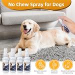 No Chew Spray for Puppies,Dog Training and Behavior Aids,Pet Deterrent Spray for Dogs,Bitter Spray for Dogs and Cats (4 PCS)