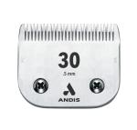 Andis 64075 Ultra Edge Dog Clipper Blade - Constructed Of Carbonized Steel, Exclusive Hardening Process With Long-Lasting Sharp Edges, 1/50-Inch Cut Length - For Larger Animals, Size-30, Chrome