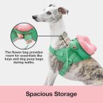 VETRESKA Flora Dog Harness, Leash and Collar Set, No Pull Dog Vest Harness for Walking and Training, Adjustable, Easy Control and Soft Padded Pet Harness and Backpack for Small Medium Large Dogs, M