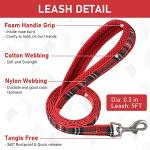 GAMUDA Small Dog Harness Collar and Leash Set, Step in No Chock No Pull Soft Mesh Adjustable Dog Vest Harnesses Plaid Reflective for Dogs Puppy Cats Kitten Rabbit (Red, S)
