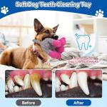 loncoldy Plush Chew Toys for Large Dogs, Tough Crinkle Stuffed Animal Squeaky Interactive Toys for Small Medium Large Dogs, Keep Them Busy, Big Pet Toys