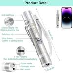 TBTeek Cat Toys, USB Rechargeable Kitten Toy, 3 Light Modes & 5 Adjustable Patterns, Portable Interactive Pet Dog Cat Mouse Toy for Fun Chase Play Exercise