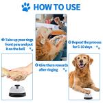 JIMEJV 2 Pack Dog Doorbells, Pet Training Bells for Go Outside Potty Training and Communication Device Large Loud Dog Bell Cat Puppy Interactive Toys Adjustable Strap Door Bell