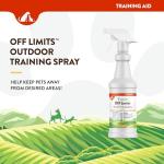 NaturVet Off Limits Pet Training Spray for Dogs & Cats – Deters Pets from Outdoor Areas – Includes Herbal Extracts – Non-Staining Sprays for Training Pets – 32 Fl. Oz.