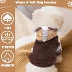 Chihuahua Clothes Fleece Dog Hoodie Winter Puppy Clothes for Small Dogs Boy Small Dog Sweater Soft Stretchy Puppy Sweaters for Extra Small Dogs Pet Apparel, Medium