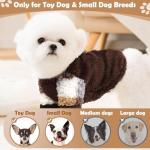 Chihuahua Clothes Fleece Dog Hoodie Winter Puppy Clothes for Small Dogs Boy Small Dog Sweater Soft Stretchy Puppy Sweaters for Extra Small Dogs Pet Apparel, Medium