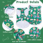 Saintrygo 10 Pcs Lovely Puppy Shirts Print Dog Clothes Breathable Summer Pet Cartoon Dog Shirt Clothes Sweatshirt for Puppy Cartoon Shirt Sweatshirt to Cat(Medium)