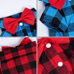 Tongcloud 3 Pack Plaid Puppy Cat Shirt Cute Cat Shirt Dog Shirt for Extra Small Dogs Cats Birthday Party and Holiday Photo