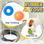 PatsFran Puppy Toys for Teething, 9 Pack Interactive Dog Toys for Small Dogs, Puppy Chew Toys for Boredom with Rope Toys, Treat Ball and Cute Squeaky Toys