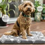 Dog Bed Mat - Dog Crate Pad - Reversible Dog Mat for Pet Comfort - Soft Bed Crate Pads with Dual-Sided Design for All Seasons - Durable, Machine Washable Mat for Crates, Travel, and Home