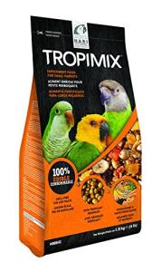 Hari Hagen Tropimix Enrichment Food for Small Parrots, 4 lb. (1.8 kg) - HARI Small Parrot Food with Seeds, Fruit, Nuts, Vegetables, Grains, and Legumes