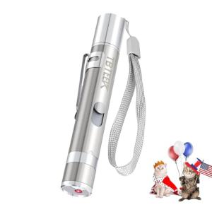 TBTeek Cat Toys, USB Rechargeable Kitten Toy, 3 Light Modes & 5 Adjustable Patterns, Portable Interactive Pet Dog Cat Mouse Toy for Fun Chase Play Exercise