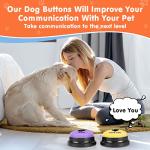 DCIAER Dog Buttons for Communication,Talking Buttons for Dogs,8 Recordable Sound Buttons + 24 Scene Patterns + 1 Dog Button Mat+ 16 AAA Batteries，30 Seconds Dog Buttons for Pet Sound Training Toy