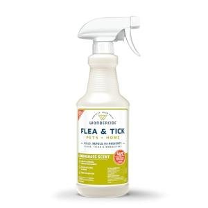 Wondercide - Flea, Tick & Mosquito Spray for Pets and Home with Natural Essential Oils - Killer, Control, Prevention, Treatment - Lemongrass 16 oz