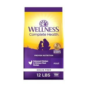 Wellness Natural Pet Food Complete Health Natural Grain Free Dry Dog Food, Chicken, 12-Pound Bag
