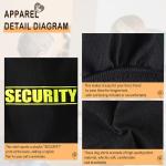 Discover Cozy Cotton Canine Wear: Soft, Lightweight, and Breathable Dog Shirt Vest with Eye-Catching Graphics(Security), Keeping Your Furry Friend Warm and Comfy! Black M