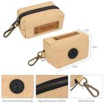 Wisedog Dog Collar and Leash Set, Waterproof Adjustable Puppy Collars with Cute Tag 6FT Dog Leash with Poop Bag for Small Medium Large Dogs (S, Sand Color)