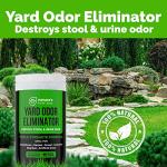 Nature's Pure Edge Yard Odor Eliminator. Perfect for Artificial Grass, Patio, Kennel, and Lawn. Instantly Removes Stool and Urine Odor. Long Lasting. Kid and Pet Safe.