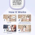 Pawaii Silent Silicone Dog ID Tag, Modifiable Pet Online Profile and Emergency Contacts, Scan QR for Instant Location Alerts, 1 Pack (Purple)