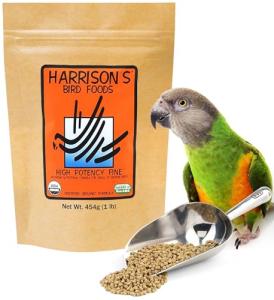 Harrison's Bird Foods High Potency Fine Certified Organic Non GMO Formula Bird Food 1lb