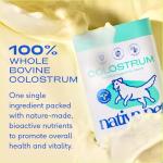 Native Pet Colostrum for Dogs – Bovine Colostrum Powder – Allergy Relief, Immune Support & Itchy Skin Treatment – Dog Multivitamins for Skin & Gut Health – Puppy Milk Replacement & Prebiotic -120 ct.