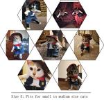 NACOCO Cowboy Dog Costume with Hat - Blue Cat & Small Dog Halloween Costume (Small)