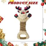 LSSYYQQ Dog Toys Squeaky Interactive Puppy Teething Chew Toy Deer Shape with Crinkle Sound Paper Tail Stuffed PP Cotton,Keep Them Busy, for Large Medium Small Breeds Indoor Play