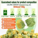 HavenJanny Freezed-Dried Cat Grass Treats, Catgrass Egg Yolk Duo Bites, Cat Dental Treats for Hairball Control and Healthy Coat, Cats Teething Stick (60g, EggYolk)